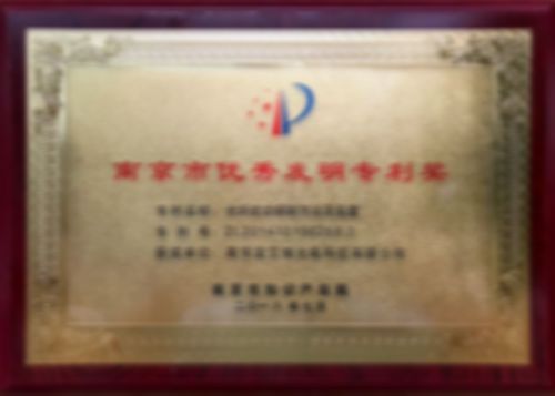 南京市優(yōu)秀發(fā)明專利獎(jiǎng)